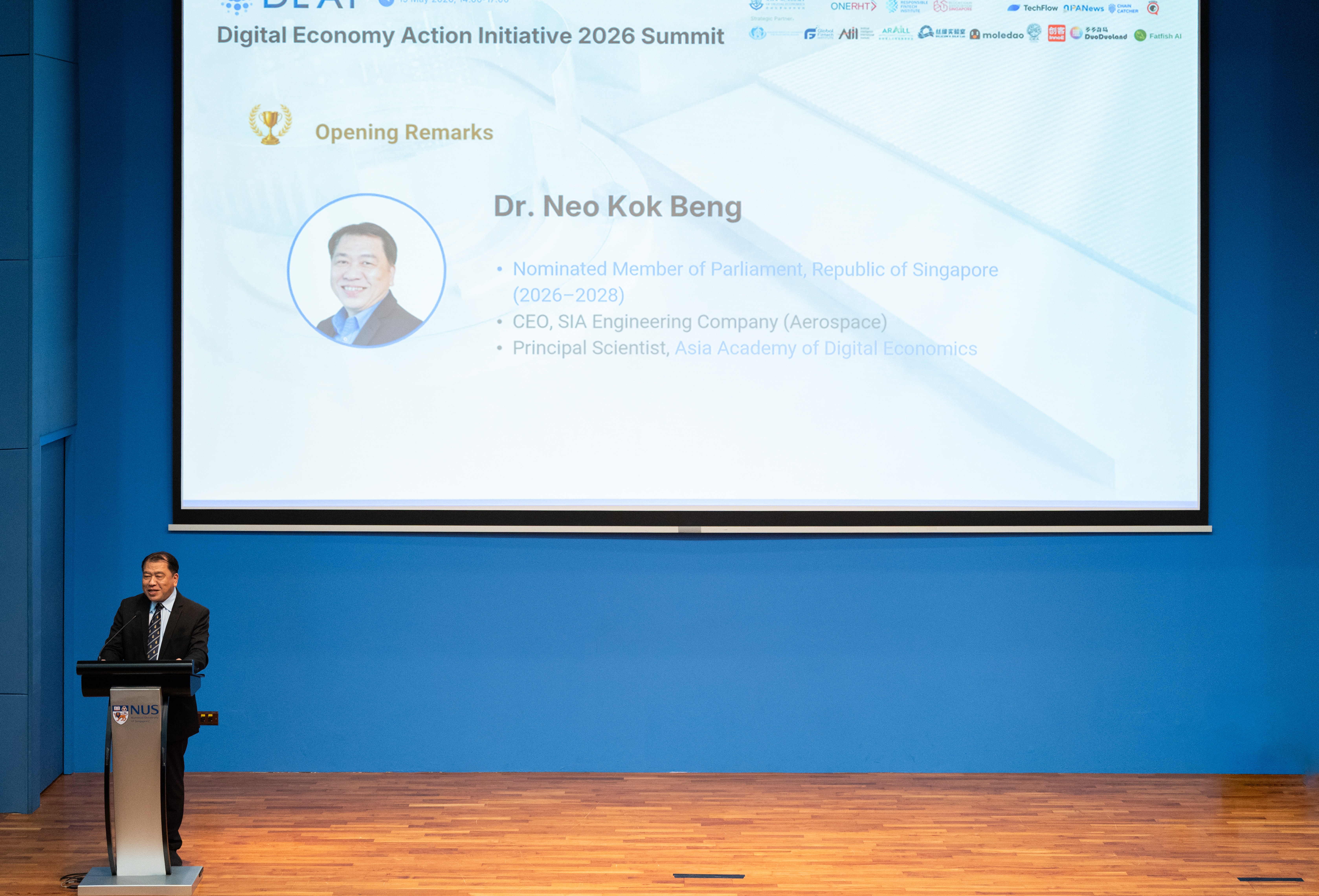 Dr Neo Kok Beng Addressing the Audience
