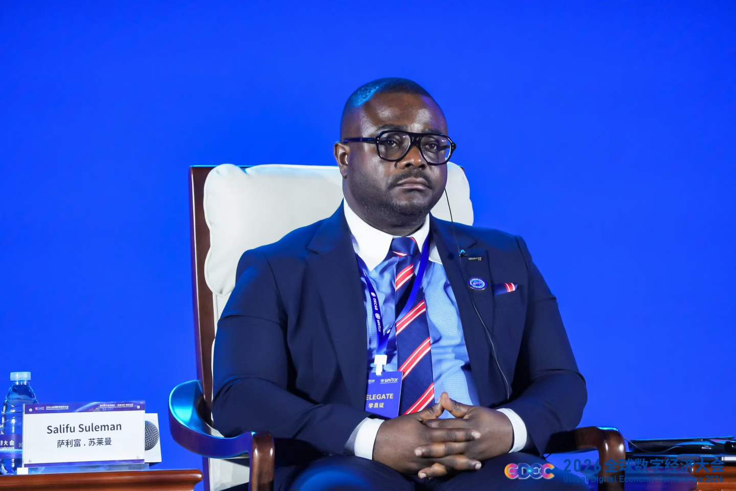 Salifu Suleman, Deputy Director-General of Ghana's National Communications Authority, speaking at the dialogue